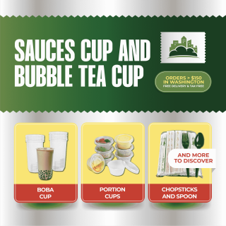 SAUCES CUP AND BUBBLE TEA CUP